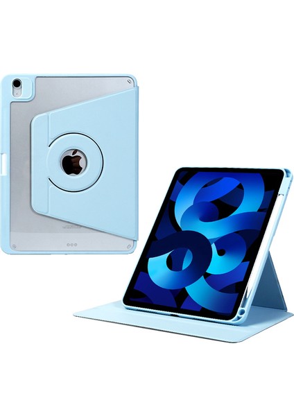 iPad Air 13 (2024) Deri Manyetik Ayrılabilir Akıllı Döndürülebilir Katlanabilir Stand Tablet Kılıfı (Yurt Dışından)