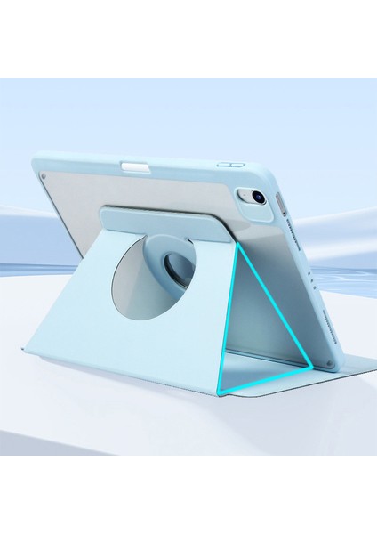 iPad Air 13 (2024) Deri Manyetik Ayrılabilir Akıllı Döndürülebilir Katlanabilir Stand Tablet Kılıfı (Yurt Dışından)