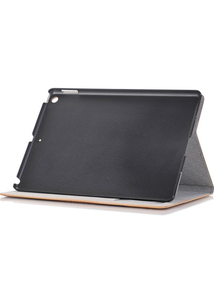Çapraz Doku Ekleme Pu Deri Cüzdan Koruyucu iPad 10.2 (2019 2020 2021) Tablet Kılıfı (Yurt Dışından)