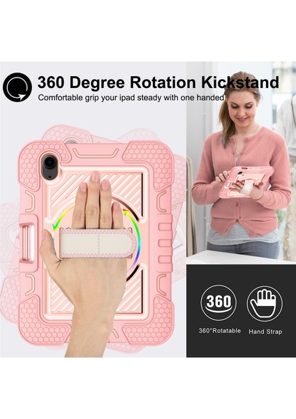 El Kayışı iPad Mini (2021) Standı Omuz Askılı Tablet Kılıfı (Yurt Dışından)
