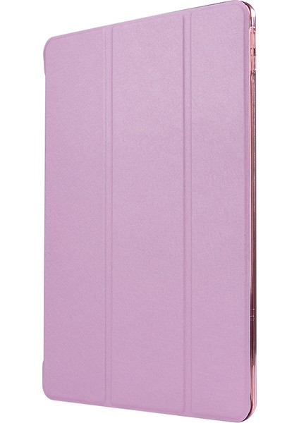 iPad Air 10.5 (2019) PRO 10.5 (2017) Üç Katlı Stand Akıllı Deri Ipek Doku Tablet Kılıfı (Yurt Dışından)