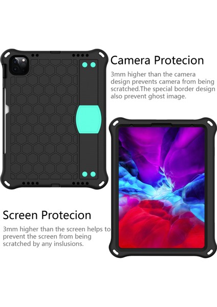 iPad Pro 11 (2024) El Kayışı Tekme Standı Omuz Askılı Petek Eva Nane i Tablet Kılıfı (Yurt Dışından) fırsatları