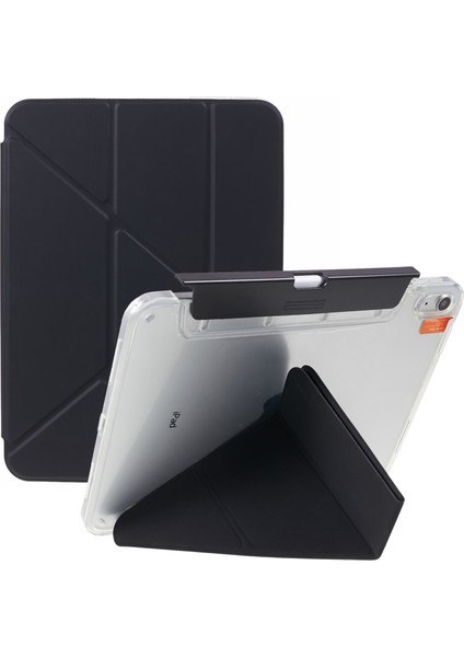 iPad 10.9 (2022) Pu Deri Origami Standı Folyo Çıkarılabilir Kalem Tutucu Tablet Kılıfı (Yurt Dışından)