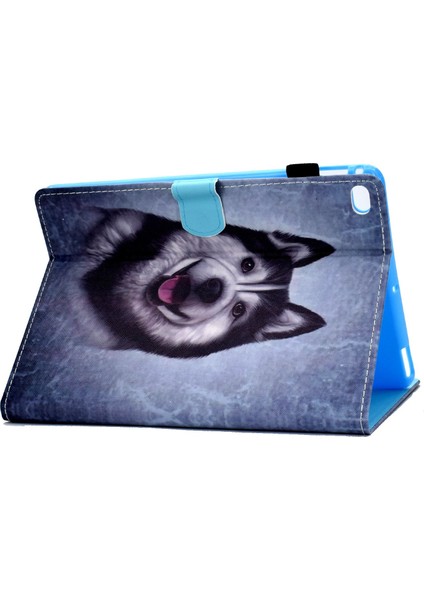 iPad 9 7 Inç (2017 2018) Dikişli Deri Koruyucu Manyetik Kapatma Standlı kart Yuvalı Husky Tablet Kılıfı (Yurt Dışından) fırsatları