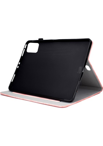 iPad Pro 11 (2024) Pu Deri Kumaş Doku Standı Koruyucu Tablet Kılıfı (Yurt Dışından)