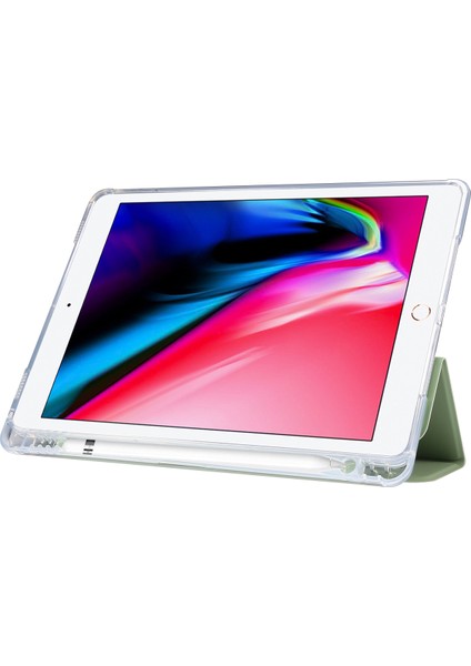 Cilt Duygusu Üç Katlı Stand Deri Tpu iPad Air 10.5 Inç (2019) Kalem Yuvası ile Tablet Kılıfı (Yurt Dışından) indirimleri