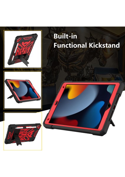 iPad 10.2 Standı (2019 2020 2021) Silikon Pc Kalem Tutuculu Sağlam Tablet Kılıfı (Yurt Dışından)