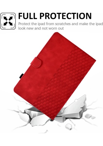 A3 iPad Pro 11 (2024) Kart Yuvası Deri Blok Desenli Tablet Kılıfı (Yurt Dışından) indirimleri