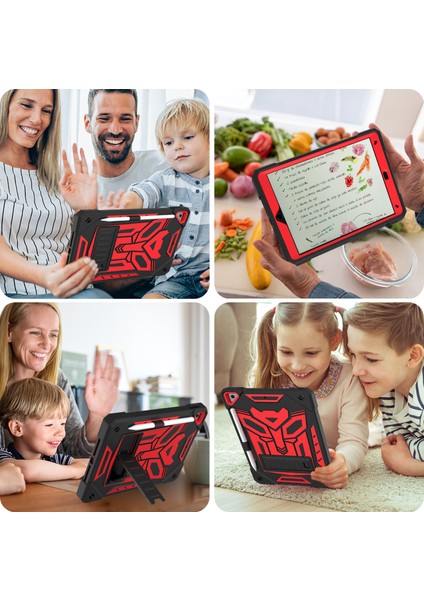iPad 10.2 Standı (2019 2020 2021) Silikon Pc Kalem Tutuculu Sağlam Tablet Kılıfı (Yurt Dışından)