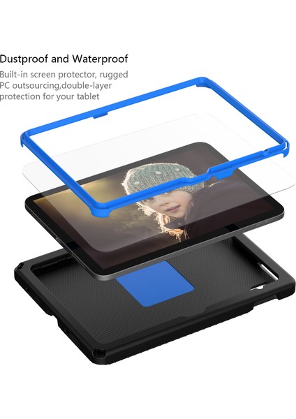 iPad 10.9 (2022) Kartal Desenli Döner Standı Omuz Askılı Tablet Kılıfı (Yurt Dışından) indirimleri