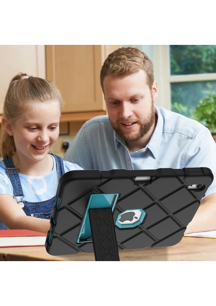 iPad 10.9 (2022) Kalınlaştırılmış Silikon stand'lı Pc Koruyucu Tablet Kılıfı (Yurt Dışından)