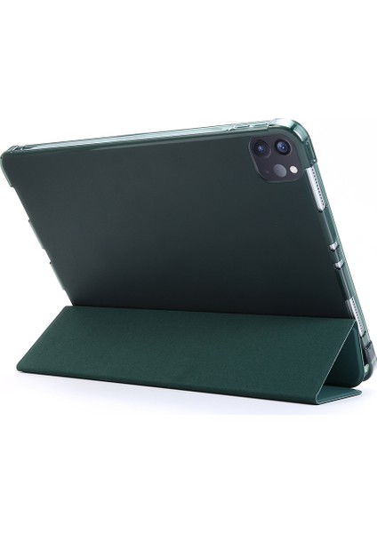 Tpu Pu Deri Standlı iPad Pro 11 Inç (2021) Akıllı Tablet Kılıfı (Yurt Dışından)