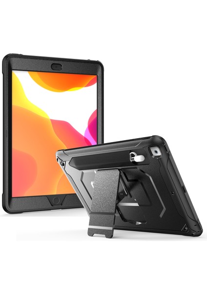 Stand Pc Tpu iPad 10.2 Kalem Tutuculu (2019 2020 2021) SIYAH Tablet Kılıfı (Yurt Dışından)