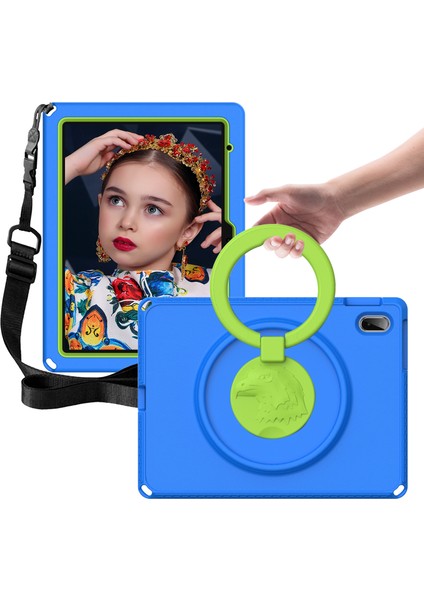 iPad 10.9 (2022) Kartal Desenli Döner Standı Omuz Askılı Tablet Kılıfı (Yurt Dışından)