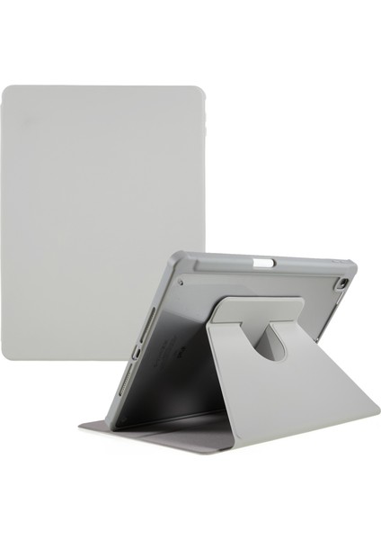 iPad 10.2 (2019 2020 2021) Döner Tekme Standı Pu Deri Tpu Akrilik Düşmeyi Önleyici Koruyucu Tablet Kılıfı (Yurt Dışından)