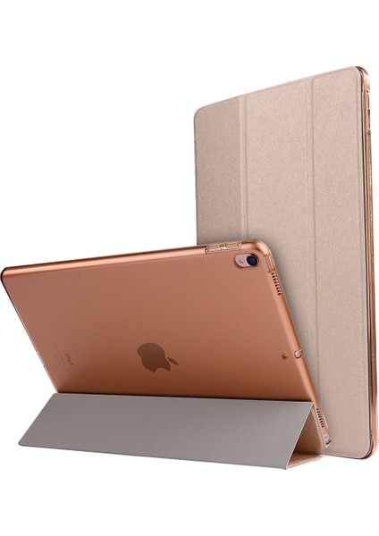 Forestl Digital iPad Air 10.5 (2019) PRO 10.5 (2017) Üç Katlı Ipek Doku Standı Akıllı Deri Tablet Kılıfı (Yurt Dışından)