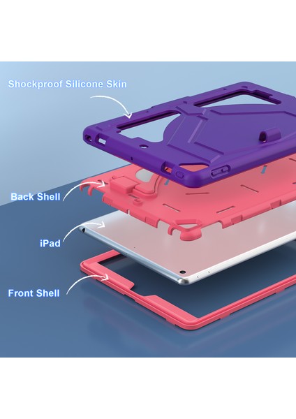 iPad 10.2 (2019 2020 2021) Koruyucu Leopar Standı Tablet Kılıfı (Yurt Dışından)