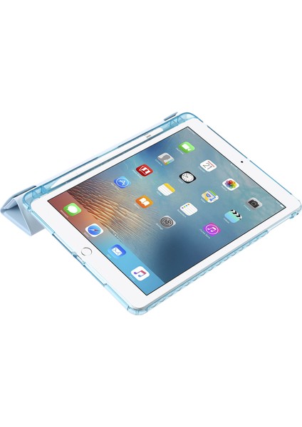 iPad Air (2013) AIR 2 Deri Akrilik Origami Üç Katlı Stand Bej Tablet Kılıfı (Yurt Dışından) modelleri