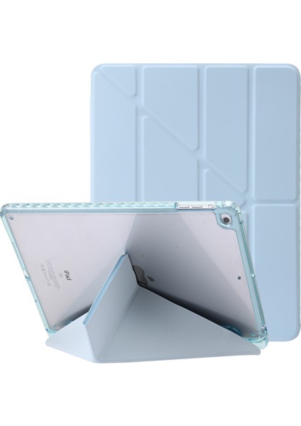 iPad Air (2013) AIR 2 Deri Akrilik Origami Üç Katlı Stand Tablet Kılıfı (Yurt Dışından)