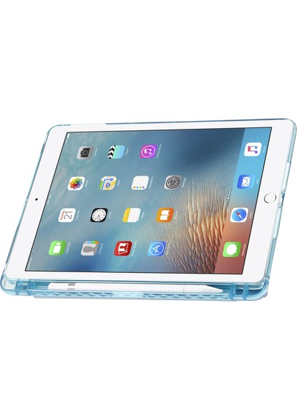 iPad Air (2013) AIR 2 Deri Akrilik Origami Üç Katlı Stand Tablet Kılıfı (Yurt Dışından) fırsatları
