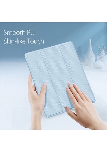 Üç Katlı Stand Smart Premium Deri iPad Pro 12.9 (2022 2021 2020 2018) Tablet Kılıfı (Yurt Dışından)