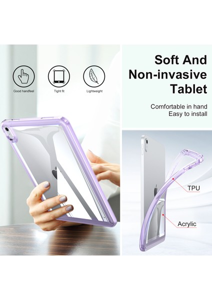 iPad 10.9 (2022) Akrilik Tpu Tablet Kılıfı (Yurt Dışından)