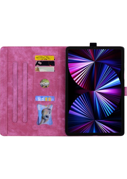 iPad 10.2 (2019 2020 2021) Deri Çiçek Kedi Baskılı Tablet Kılıfı (Yurt Dışından) fiyatları