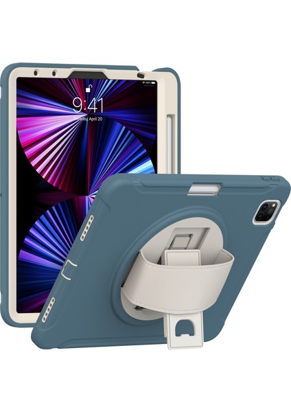 El Kayışı Pc Silikon Air 11 (2024) AIR (2020 2022) Peygamber Çiçeği stan Tablet Kılıfı (Yurt Dışından)