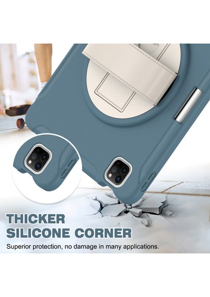 El Kayışı Pc Silikon Air 11 (2024) AIR (2020 2022) Peygamber Çiçeği stan Tablet Kılıfı (Yurt Dışından) modelleri