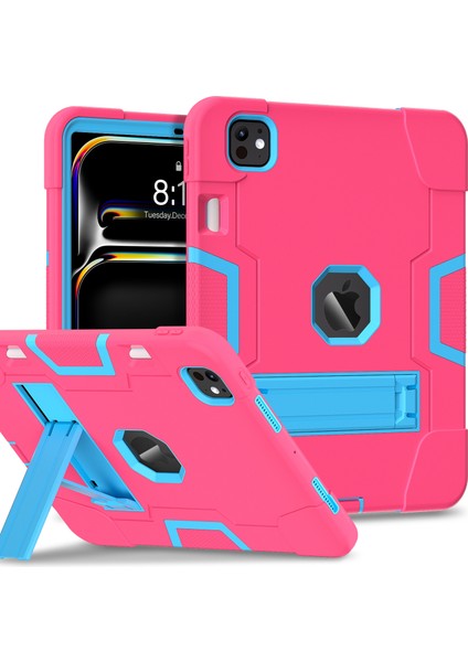 iPad Pro 11 (2024) Silikon Pc stand Tablet Kılıfı (Yurt Dışından)