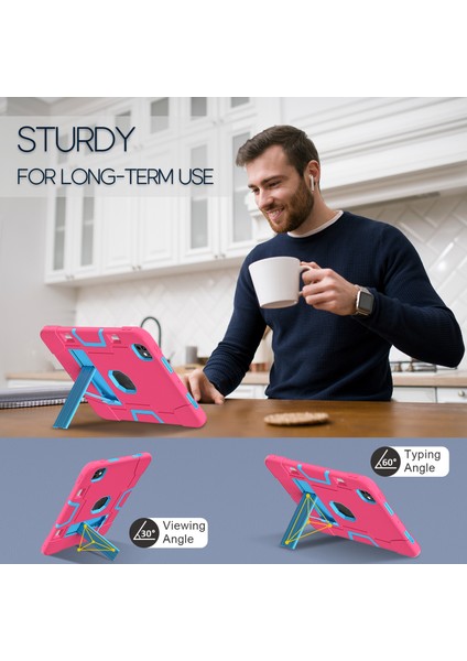 iPad Pro 11 (2024) Silikon Pc stand Tablet Kılıfı (Yurt Dışından)