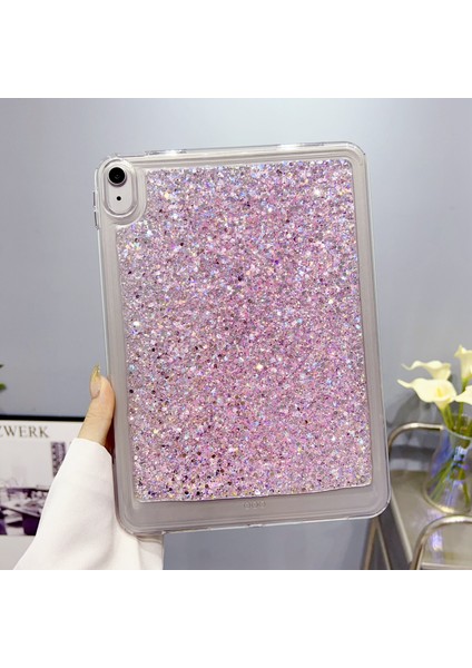 iPad 10.9 (2022) Düşme Önleyici Koruyucu Glitter Tpu Pc Ince Tablet Kılıfı (Yurt Dışından)