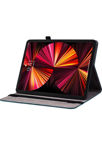 iPad Pro 11 Inç (2018 2020 2021 2022) AIR 11 (2024) Baskılı Deri Standlı Tablet Kılıfı (Yurt Dışından)
