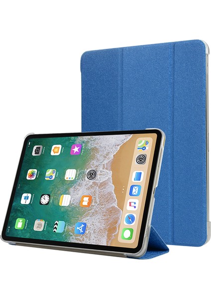 iPad Pro 11 Inç (2018) Üç Katlı Stand Deri Akıllı Tablet Kılıfı (Yurt Dışından)