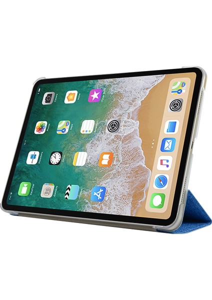 iPad Pro 11 Inç (2018) Üç Katlı Stand Deri Akıllı Tablet Kılıfı (Yurt Dışından)