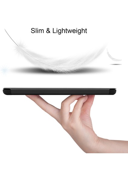 Sabit Üç Katlı Stand Standı Pu Deri Akıllı iPad Mini Kalem Yuvası (2019) 7 9 Inç ipad Mini 4 Tablet Kılıfı (Yurt Dışından)