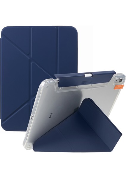 iPad 10.9 (2022) Pu Deri Origami Standı Folyo Çıkarılabilir Kalem Tutucu Tablet Kılıfı (Yurt Dışından)