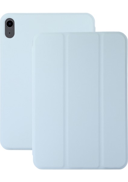 iPad Air 13 (2024) Üç Katlı Stand Deri Manyetik Emme Tablet Kılıfı (Yurt Dışından)