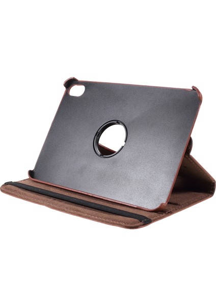 360 Derece Dönebilen Stand Litchi Doku Deri Koruyucu iPad Mini 6 (2021) Tablet Kılıfı (Yurt Dışından) fırsatları
