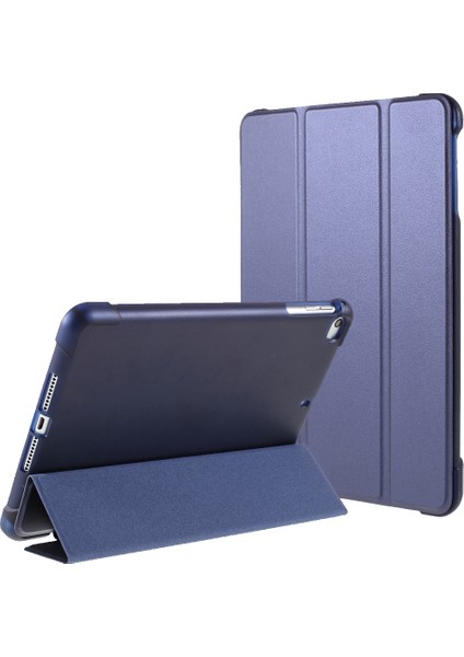 iPad Mini 1 2 3 4 (2019) 7.9 Inç Tam Korumalı Üç Katlı Standlı Deri (Apple Pencil Depolama Oluklu) Tablet Kılıfı (Yurt Dışından)