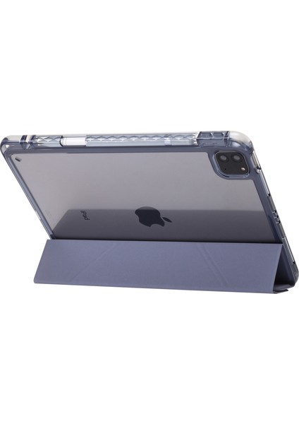 iPad Pro 13 (2024) Tpu Akrilik Pu Deri Origami Standı Arka Tablet Kılıfı (Yurt Dışından) modelleri