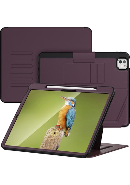 iPad Pro 13 (2024) Pc Tpu Pu U Şeklinde Kart Yuvalı Stand Tablet Kılıfı (Yurt Dışından) fiyatları