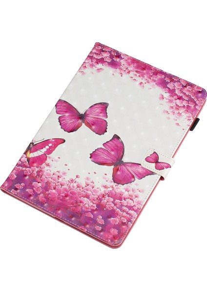 3D Desen Baskı Pu Deri Standı iPad 10.2 (2019 2020 2021) Ler Tablet Kılıfı (Yurt Dışından)