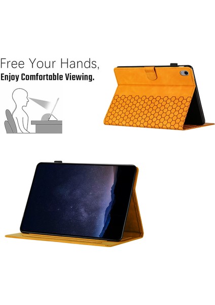 iPad 10.9 (2022) Petek Baskılı Kart Yuvalı Deri Tablet Kılıfı (Yurt Dışından)