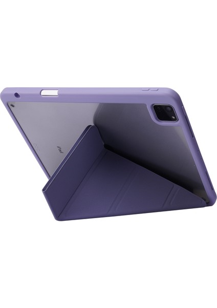 iPad Pro 12.9 (2022 2021 2020 2018) Otomatik Uyandırma uyku Origami Standı Pu Deri Akrilik Tablet Kılıfı (Yurt Dışından) fiyatları