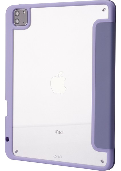 iPad Pro 12.9 (2022 2021 2020 2018) Otomatik Uyandırma uyku Origami Standı Pu Deri Akrilik Tablet Kılıfı (Yurt Dışından) fırsatları