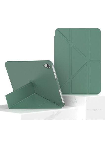 Manyetik Emme Origami Akıllı Tpu Pu Deri iPad Mini (2021) GECE Yarısı i Tablet Kılıfı (Yurt Dışından)