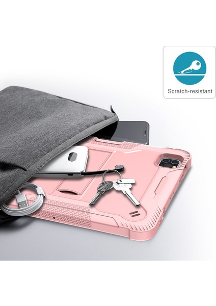 iPad Pro 11 (2018 2020 2021 2022) Silikon Kalem Tutuculu Pc Stand Tablet Kılıfı (Yurt Dışından)