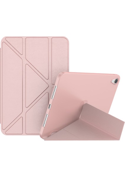 Manyetik Emme Origami Akıllı Tpu Pu Deri iPad Mini (2021) Tablet Kılıfı (Yurt Dışından)