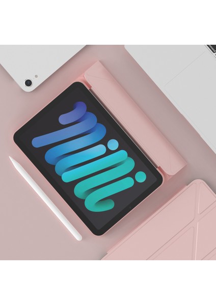 Manyetik Emme Origami Akıllı Tpu Pu Deri iPad Mini (2021) Tablet Kılıfı (Yurt Dışından) indirimleri